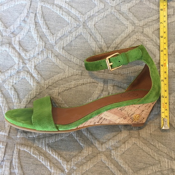Tory Burch Savannah Suede Demi Wedge Sandal - Picture 4 of 7